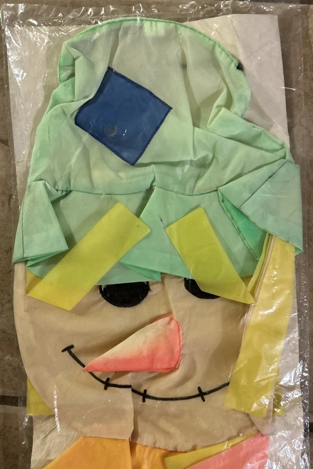 Vintage 1991 Halloween 50" Scarecrow Nylon Windsock Fall Autumn Sealed New - Image 4 of 4