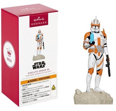Hallmark Star Wars Execute Order 66'' Weihnachten 2025 Neu & unbenutzt KOSTENLOSER VERSAND