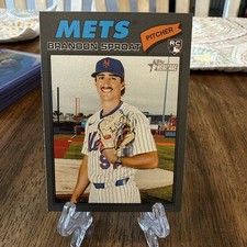 2026 Topps Heritage Brandon Sproat #118 RC Dark Gray Border Mets