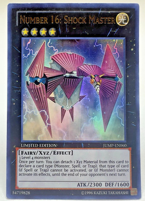 Yugioh Number 16: Shock Master JUMP-EN060 Limited Edition Ultra Rare Holo - LP