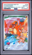 2026 POKEMON MEP FIRST PARTNER ILLUSTRATION COLLECTION #038 CHARMANDER PSA 10