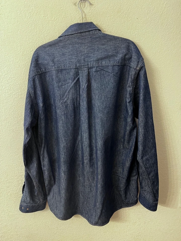 Camisa Cinch WRX resistente al fuego HRC 2 para hombre denim con botones talla grande Foto 3 de 4