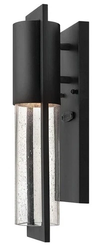Hinkley Lighting 1326 Shelter 1 Light 15-1/2" Tall Dark Sky - Black - Picture 1 of 12