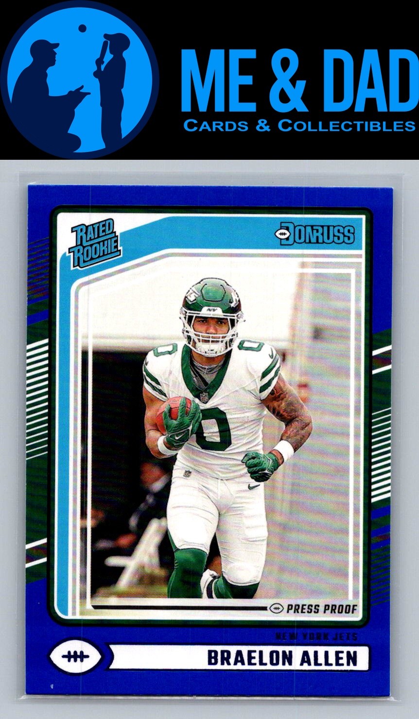2024 Donruss #306 Braelon Allen Press Proof Blue
