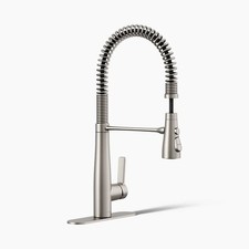 Kohler Vind Semi-Professional Pull-down Kitchen Sink Faucet - Stainless Steel