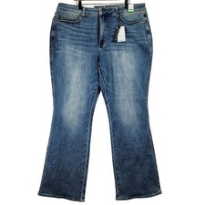 Judy Blue JB88783 Tummy Control High Waist Bootcut Jeans Women 22W Med Blue Long