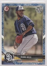 2018 Topps Holiday Bowman White Snow 40/50 Pedro Avila #TH-PA 2x6