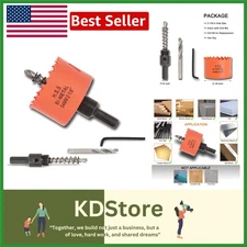 VersaCut 2-1/8-Inch Bimetal Hole Saw Kit for Metal, Wood & Plastic