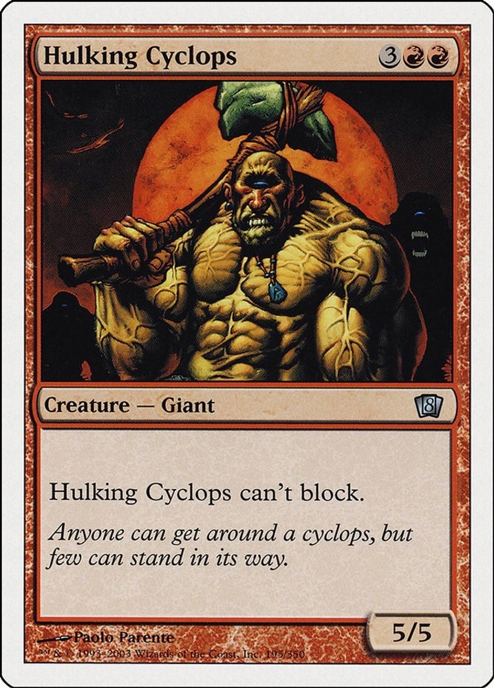 Hulking Cyclops [8ED 195] LP EN MTG