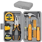 Portable 24pcs Household Repair DIY Tool Set w/ Storage Case for Apartment Dorm
