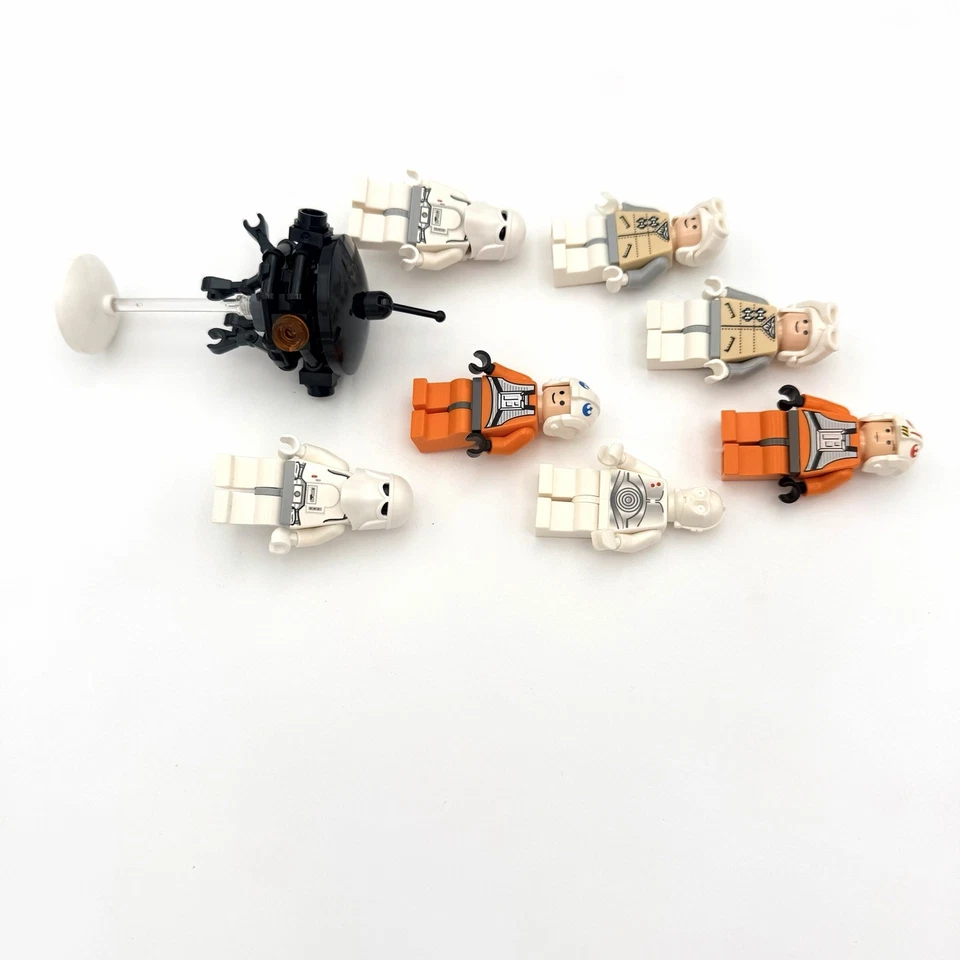 LEGO Star Wars 7666 Hoth Rebel Base Imperial Probe Droid K3PO Figure Snowspeeder - Image 4 of 4