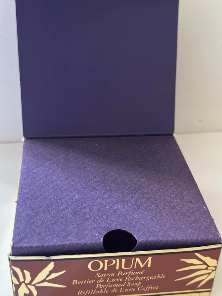 Jabón de Colección Opio Yves Saint Laurent 3.5 OZ SELLADO en Borla Recargable Estuche Caja Foto 4 de 4