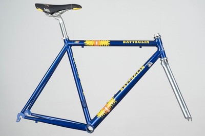 BATTAGLIN 青 ロードバイク サイコン付き NOS BATTAGLIN ALUMINIUM FRAME SET VINTAGE ROAD RACING BICYCLE BIKE