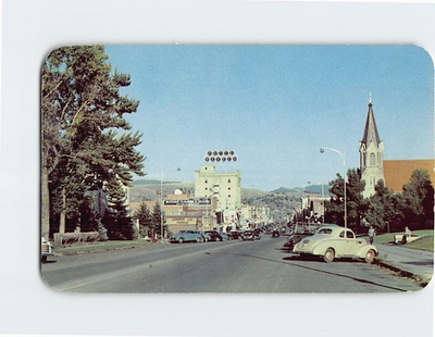 #ad Postcard View Entering Bozeman Montana USA $3.49