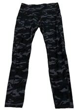 High Rise Black Camo Full Length Athletic Leggings