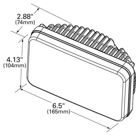 Grote 944015 Led Sealed Beam Headlights, 4x6, High/Low Beam Combo, 9 30 V - Image 3 of 4