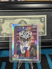 Topps Chrome 2025 Theo Johnson Refractor Football Card #233 New York Giants