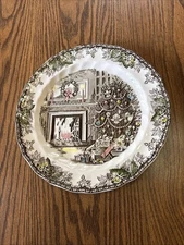 The Friendly Village Christmas Holiday Johnson Brothers Chop Plate 12" England