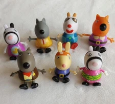 Peppa Pig Halloween Fancy Dress Party Playset 7 Figures Jazwares 2003
