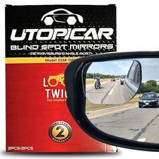 Blind Spot Convex Car Mirrors: XLarge Rear View - Rearview Automotive Mirror