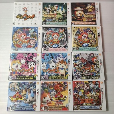 Yokai Watch 3DS 12Games set Nintendo Japan Ver. Sword Magnum Sukiyaki Sushi
