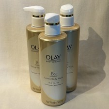 3x Olay BodyScience B3 Vitamin C Creme Body Wash Cleansing Brightening Camellia