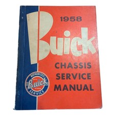1958 Buick Chassis Service Manual Factory Original OEM Repair Guide Book