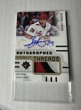 Bradly Nadeau 2024-25 UD Ultimate Debut Threads Rookie Auto Patch /199 #ADT-BN