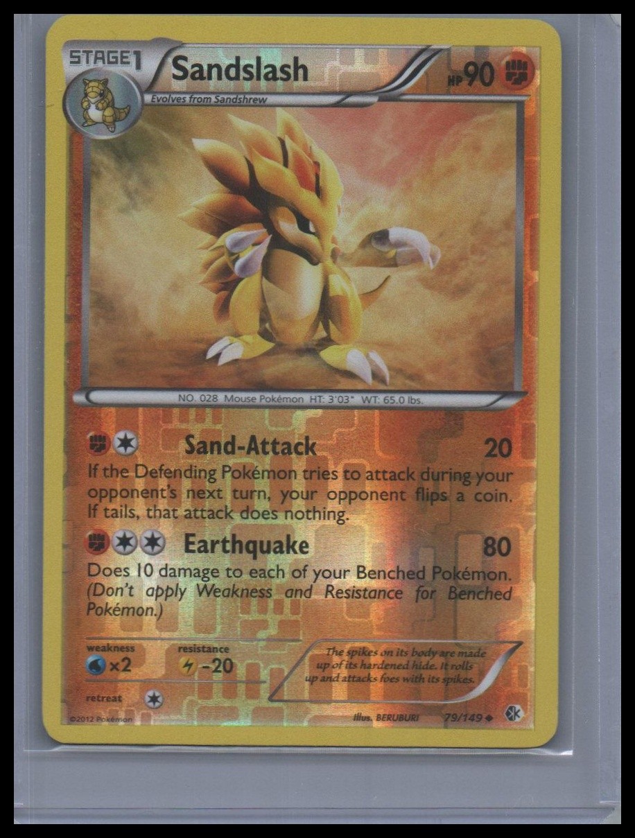 Boundaries Crossed Reverse Holo # 79/149 Sandslash NM/LP