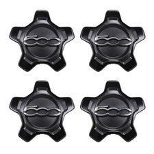 Set 4 Coprimozzo Ruota Nero 16" per Fiat 500X 735626311 Coprimozzi Ruote ABS