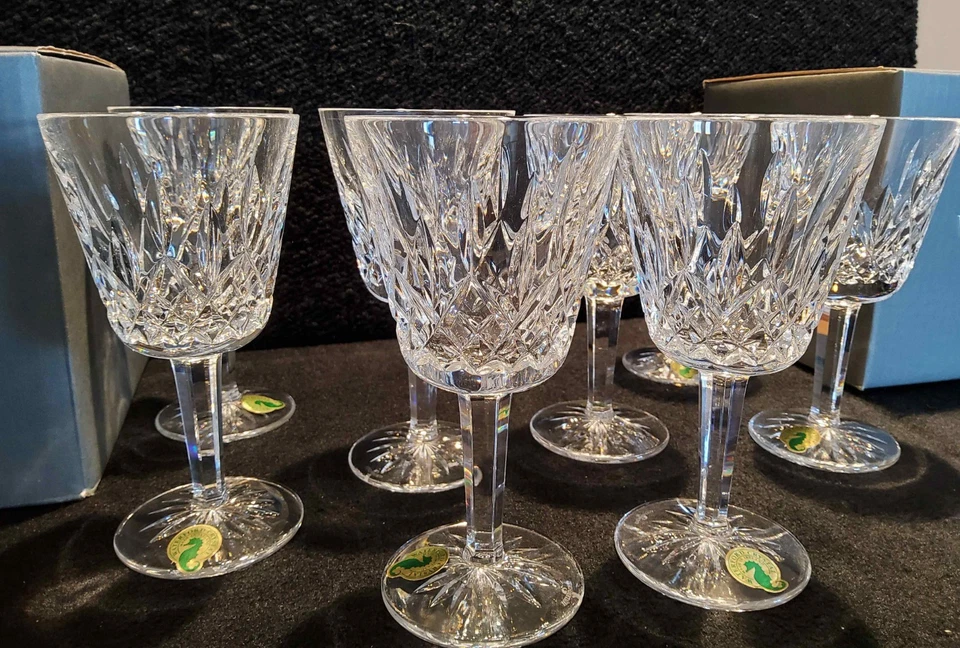 Waterford Crystal Claret Glasses (8) Lismore Design - image 3 of 4