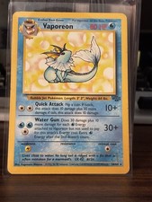 Pokémon TCG Vaporeon Jungle 28/64 Rare 1999 Wizards Base Set Non-Holo Card LP