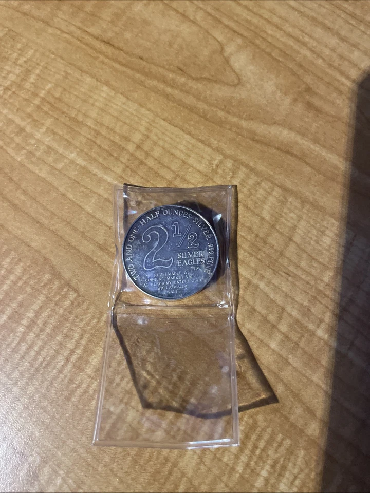 Two and One-half Ounces Silver Eagles walla walla  - Image 3 of 4