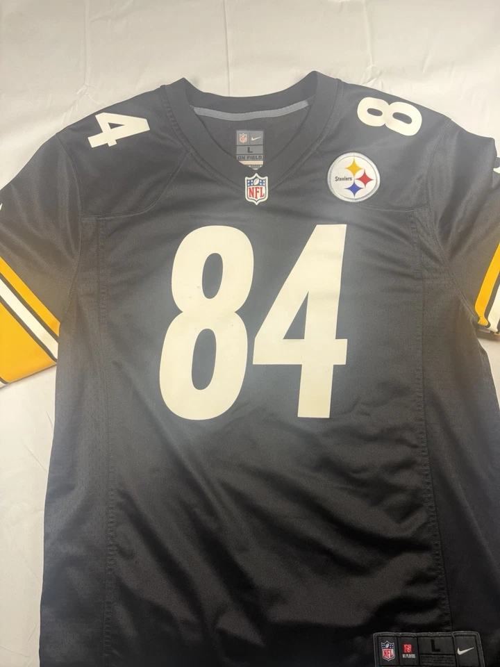 Мужская футболка Nike On Field NFL Antonio коричневая No84 Pittsburgh Steelers размер большой - Изображение 2 из 4