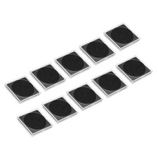 Coin Snap Holder Coin Case Storage Square Fit 16-36mm Coins, 10pcs Clear Black