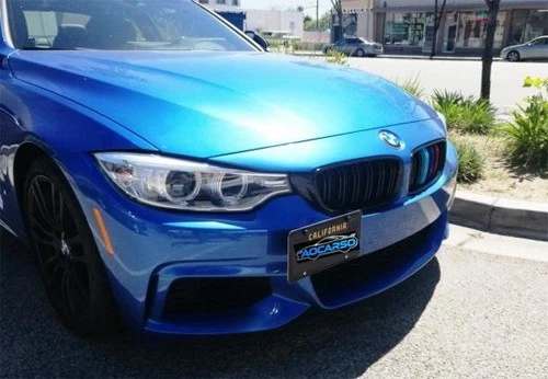 For 2014-2018 BMW 2-Series 220i 230i F22 Front Bumper Tow Hook License Plate Mount Bracket 