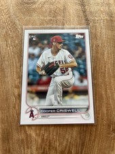 2022 Topps #521 Cooper Criswell Angels RC