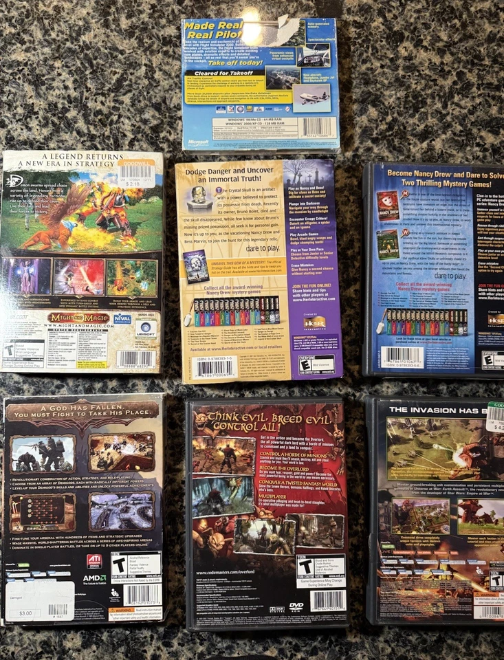 Lot of 7 PC Games 2000s All Manuals Games For Windows Mixed - Image 2 of 4