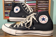 Black Converse All Star Chuck Taylor Canvas High Top Shoe - Men 7 - Women 9