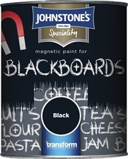 Johnstone's Speciality Magnetic Blackboard Paint Black for Boards Furnitures etc