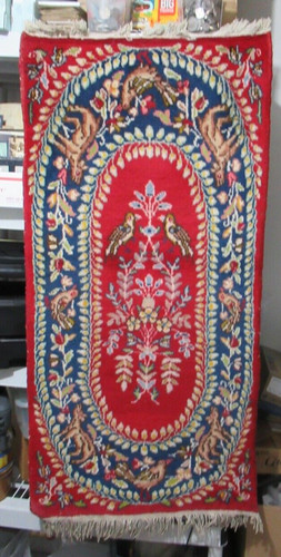 Vintage Antique Exquisite Hand-Woven Oriental Rug 1' 11" x 4'