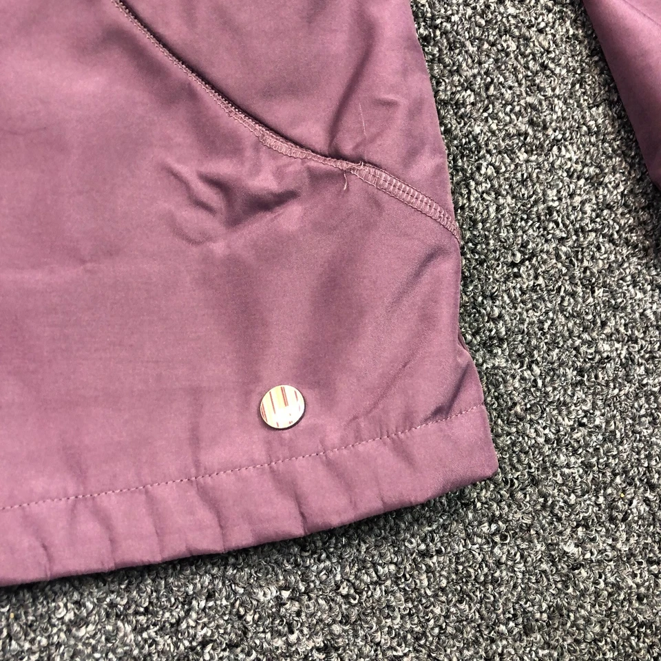 Burton сноуборда куртка женщин средний молнии фиолетовый с капюшоном снег зима с подкладкой - Изображение 3 из 4