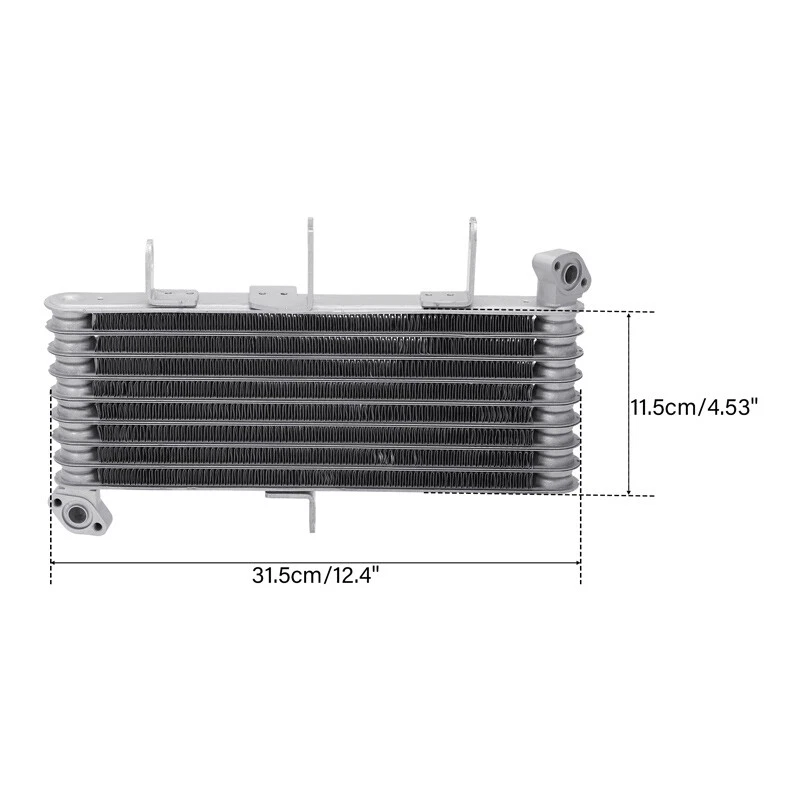 Radiador de refrigeración enfriador de aceite de motor apto para Kawasaki Ninja ZX10R ZX10RR 2021-24 Foto 2 de 4