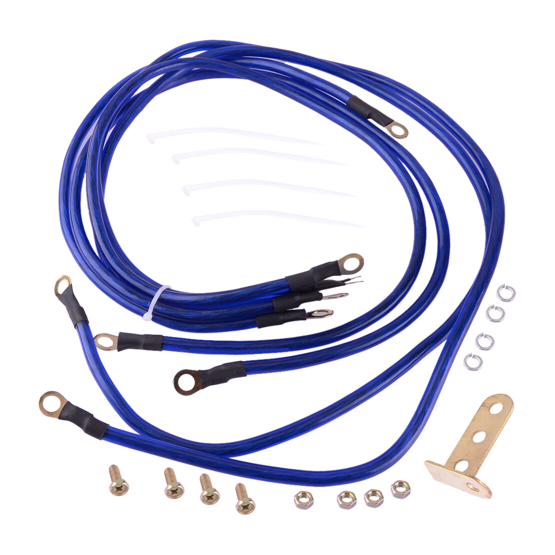Grounding Cable Kit 5Point Car Earth Cable System Ground Wire Kit ucc
