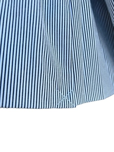 TALBOTS Aberdeen Blazer Sz 22W Piped White Navy Stripes Nautical Jacket Preppy - Picture 10 of 23