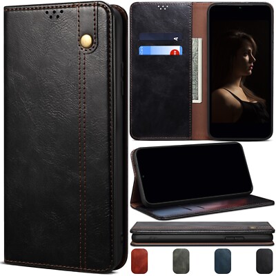 For Samsung Galaxy A35 A34 A33 A32 A25 A24 A22 Leather Wallet Magnetic Card Case