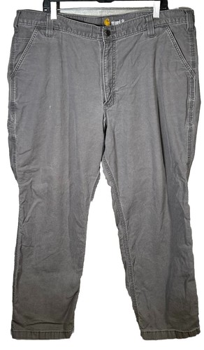 Carhartt Relaxed Fit Gray Work Pants Jeans Mens 42x30