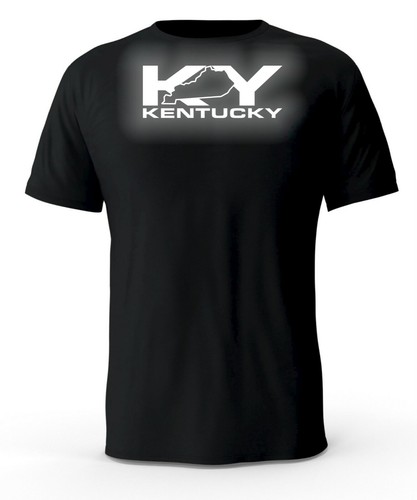 T-shirt nera Kentucky KY State logo riflettente  - Foto 1 di 3