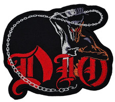 DIO HOLY DIVER SHAPED BORDER EMBROIDERED PATCH