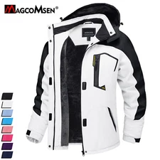 Women Moutain Hiking Winter Ski Snow Jacket Thermal Fleece Lined Waterproof Coat